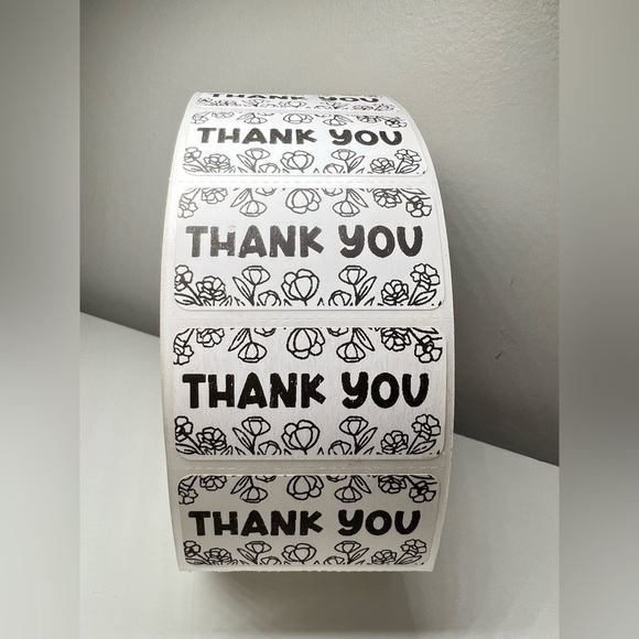 STICKERAFT Other - 100 Thank You Stickers 2in | Packaging Supplies NWT​​​​​